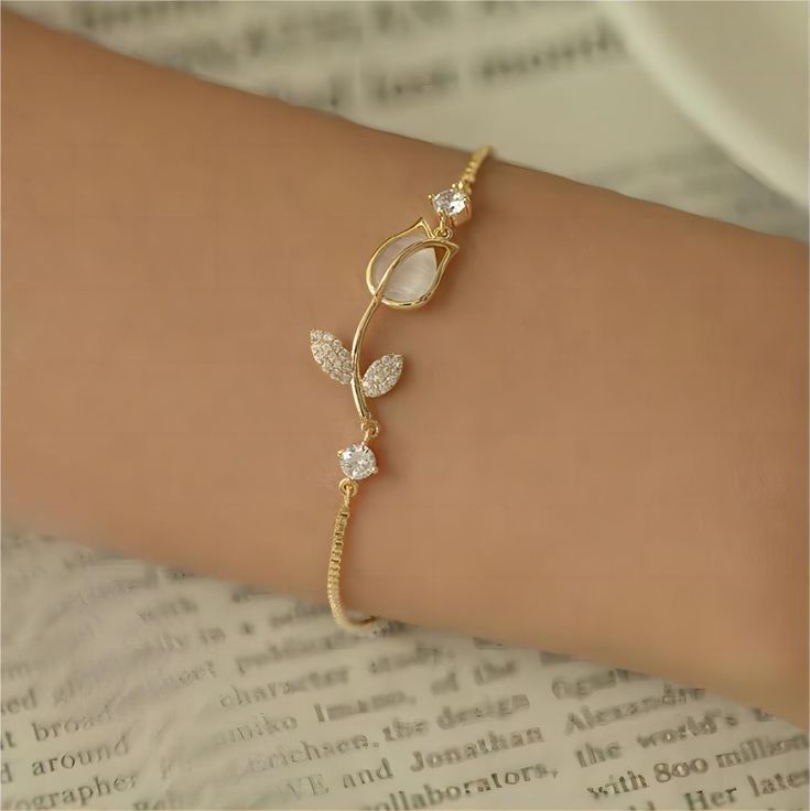Pulsera Tulipán🌷 (incluye caja de regalo)